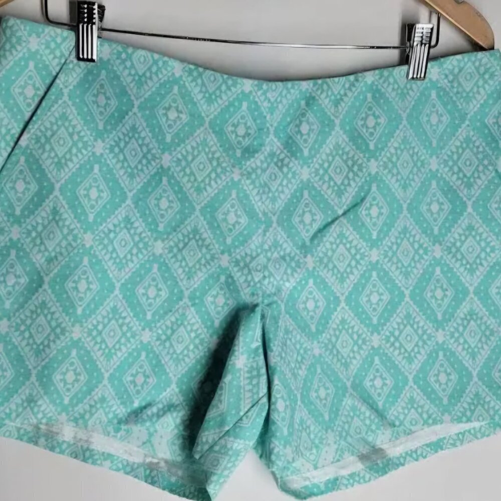 Southern Tide Boho Y2K Unique Side Zip Cotton Geometric Pockets casual shorts 12